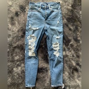 American Eagle Outfitters, Size 2 x-short, dark wash.